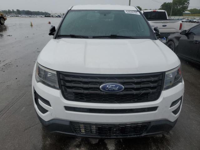 1FM5K8ARXJGB12692 - 2018 FORD EXPLORER POLICE INTERCEPTOR WHITE photo 5