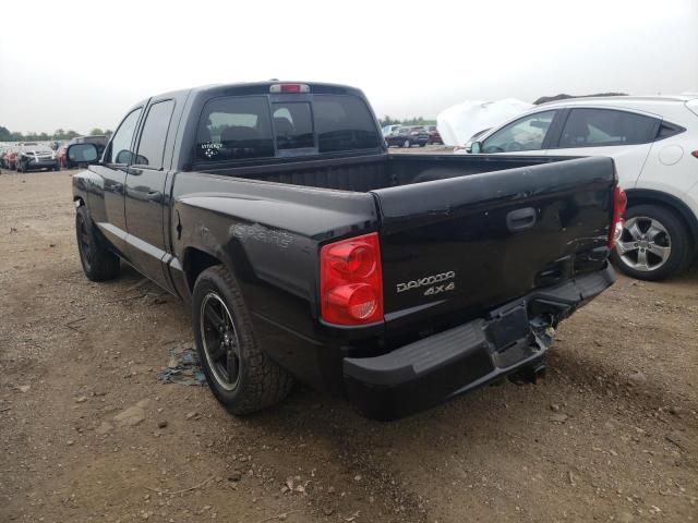 1D7HW68K58S541299 - 2008 DODGE DAKOTA SPORT BLACK photo 2