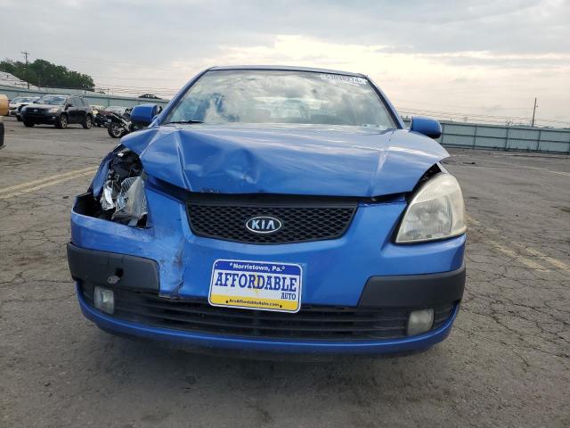 KNADE163776235106 - 2007 KIA RIO 5 SX BLUE photo 5