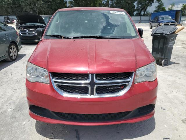 2C4RDGBG1FR732991 - 2015 DODGE GRAND CARA SE RED photo 5