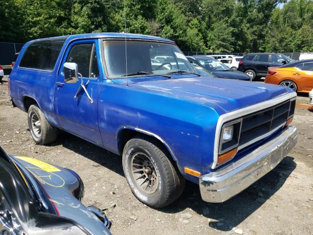 3B4GD12W2HM733943 - 1987 DODGE RAMCHARGER AD-100 BLUE photo 4