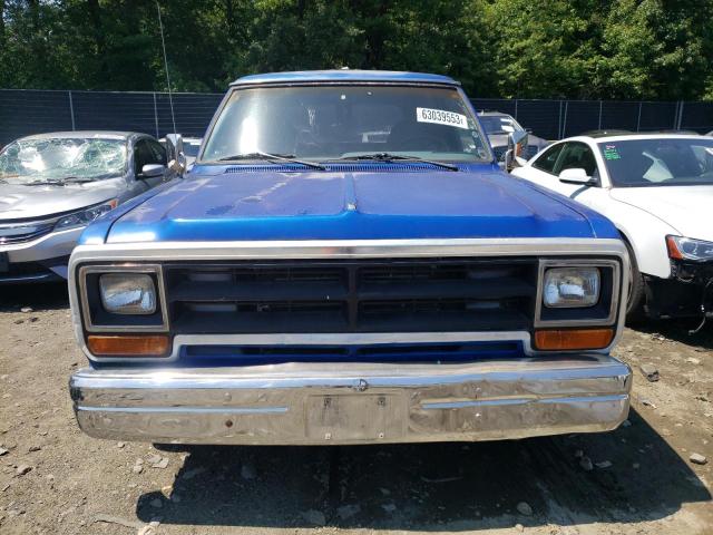 3B4GD12W2HM733943 - 1987 DODGE RAMCHARGER AD-100 BLUE photo 5
