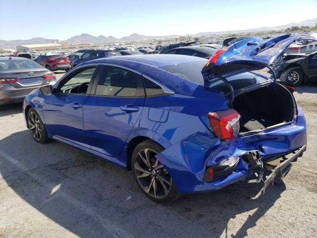 2HGFC2F82LH548674 - 2020 HONDA CIVIC SPORT BLUE photo 2