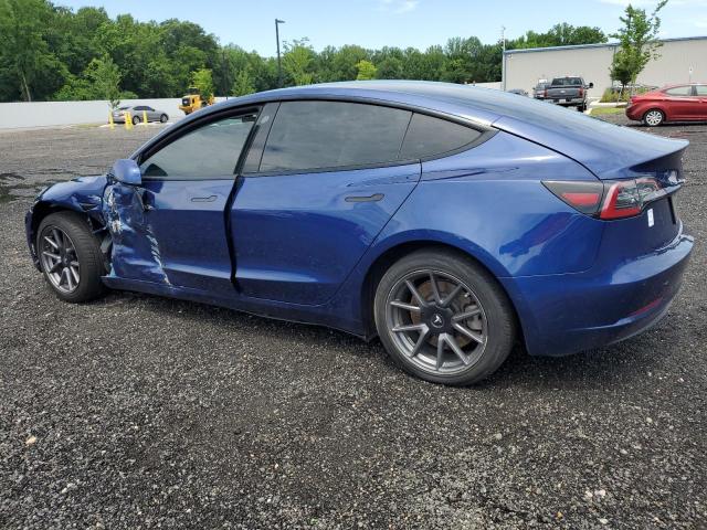 5YJ3E1EB6MF852682 - 2021 TESLA MODEL 3 Синій фото 2