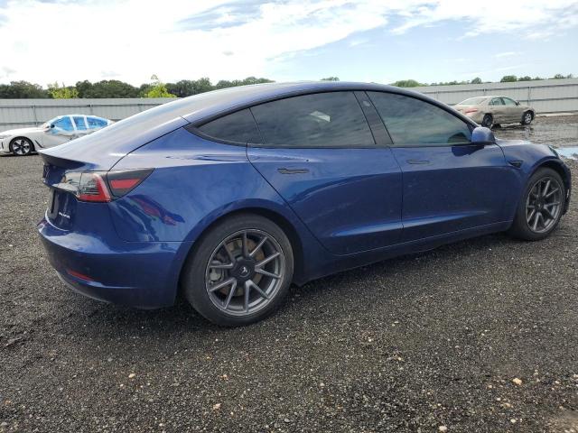 5YJ3E1EB6MF852682 - 2021 TESLA MODEL 3 Синій фото 3