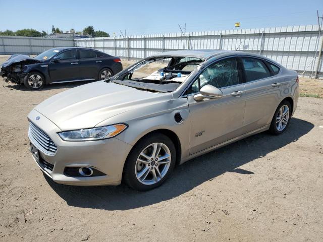 3FA6P0SU3GR106545 - 2016 FORD FUSION TITANIUM PHEV BEIGE photo 1