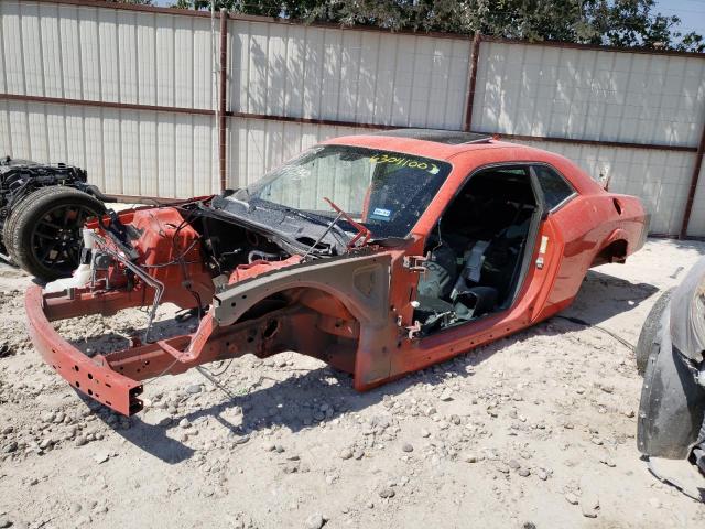 2C3CDZFJ5MH599148 - 2021 DODGE CHALLENGER R/T SCAT PACK ORANGE photo 1