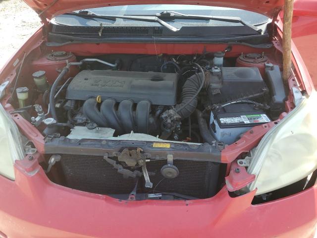 2T1KR32E23C102502 - 2003 TOYOTA COROLLA MA XR RED photo 11