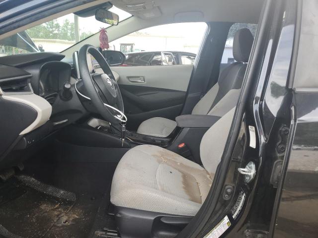 5YFEPMAE9MP187883 - 2021 TOYOTA COROLLA LE BLACK photo 7