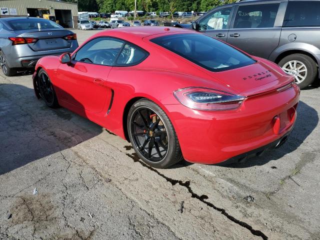 WP0AB2A86GK186060 - 2016 PORSCHE CAYMAN S RED photo 2