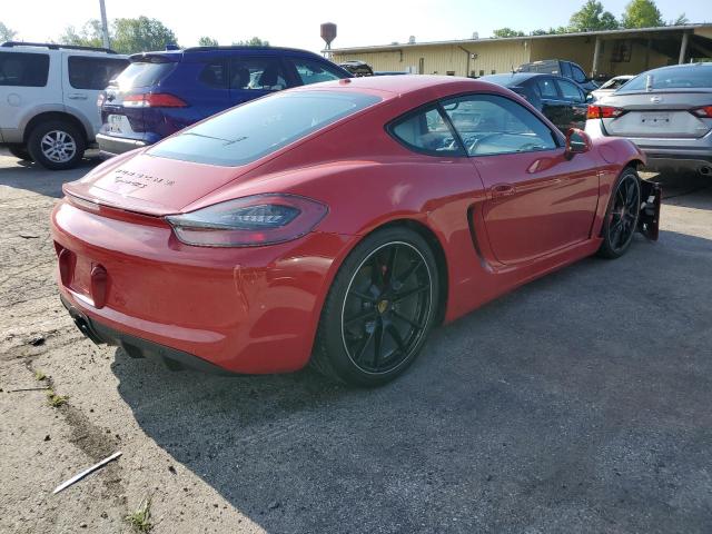 WP0AB2A86GK186060 - 2016 PORSCHE CAYMAN S RED photo 3