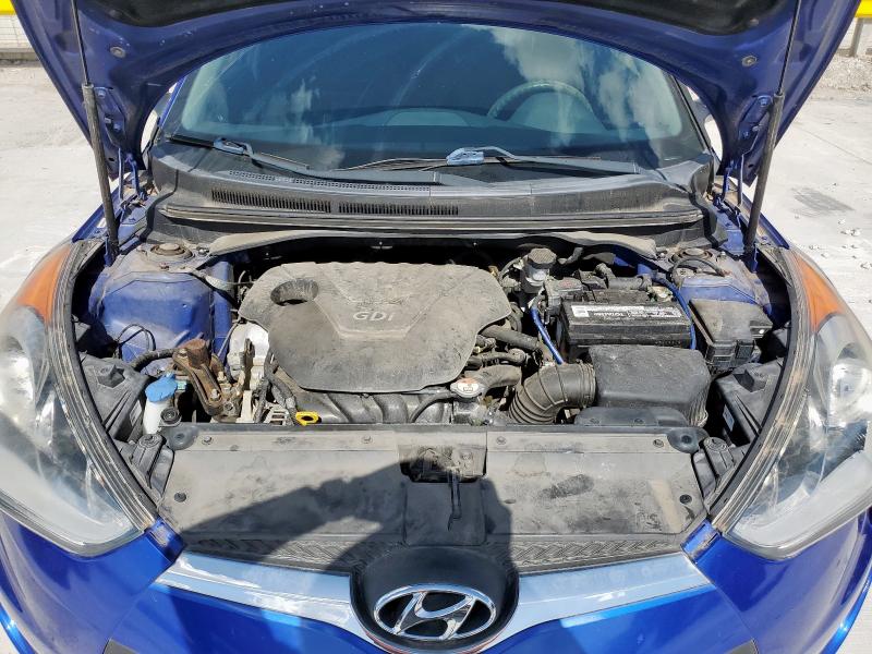 KMHTC6ADXEU212814 - 2014 HYUNDAI VELOSTER 蓝色 照片 12
