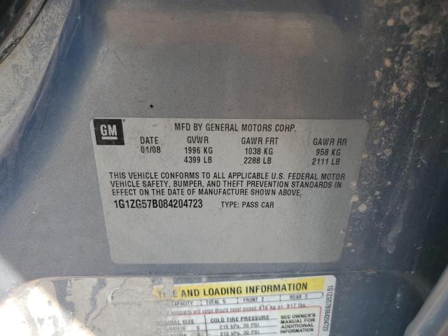 1G1ZG57B084204723 - 2008 CHEVROLET MALIBU LS BLUE photo 12