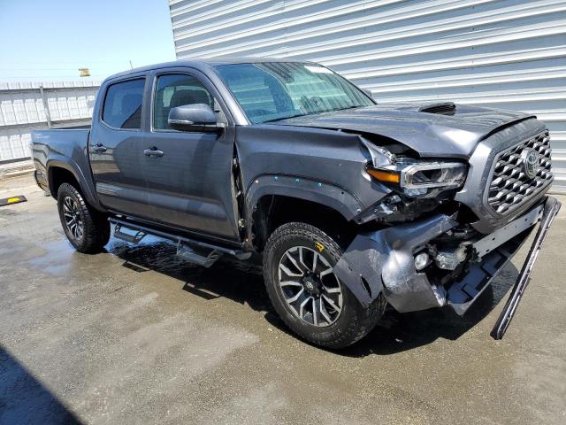 5TFAZ5CN2MX114237 - 2021 TOYOTA TACOMA DOUBLE CAB GRAY photo 4