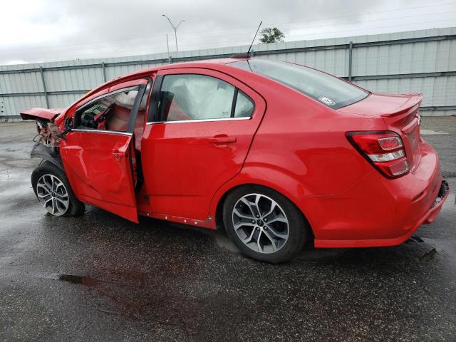 1G1JD5SB8K4119049 - 2019 CHEVROLET SONIC LT RED photo 2