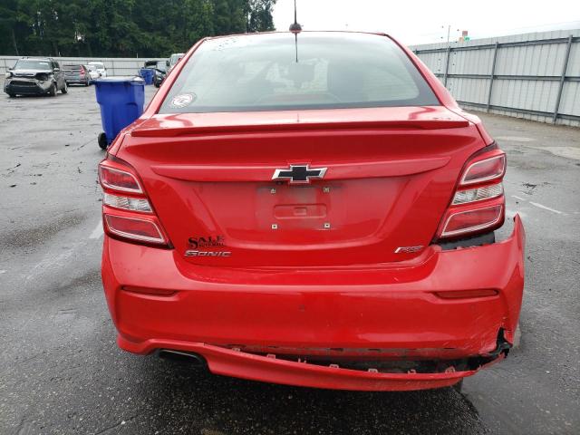 1G1JD5SB8K4119049 - 2019 CHEVROLET SONIC LT RED photo 6