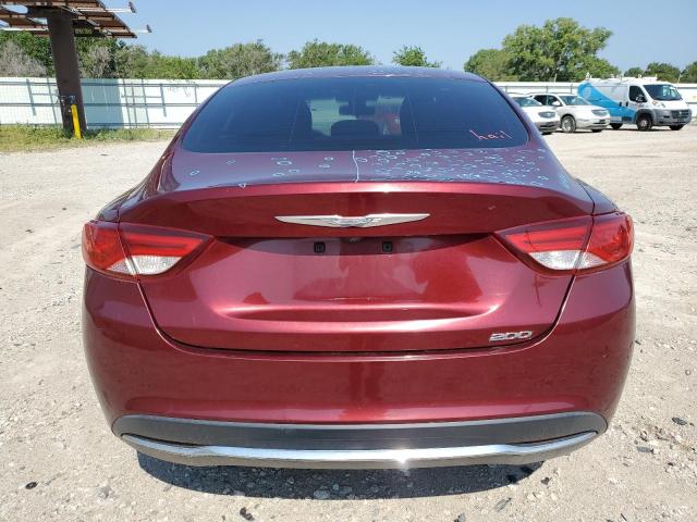 1C3CCCAB2GN125265 - 2016 CHRYSLER 200 LIMITED MAROON photo 6