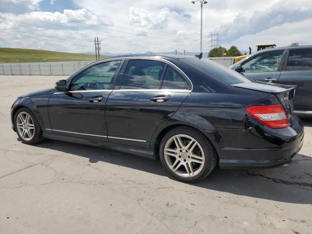 WDDGF56X88R032545 - 2008 MERCEDES-BENZ C 350 BLACK photo 2