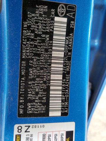 2T1KR30E18C709114 - 2008 TOYOTA COROLLA MA XR BLUE photo 13