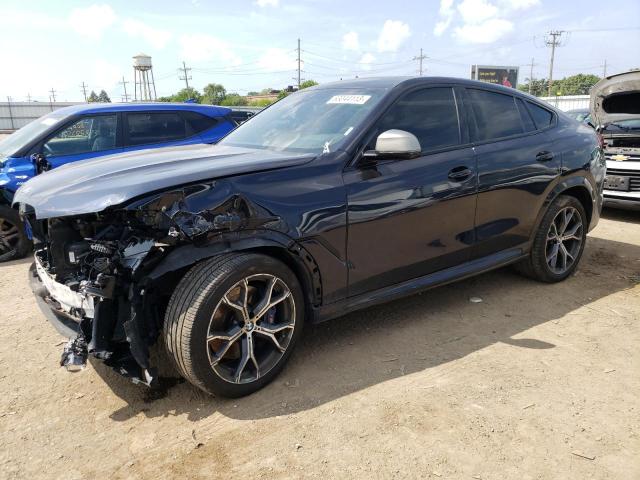 5UXCY8C05N9K61674 - 2022 BMW X6 M50I BLACK photo 1