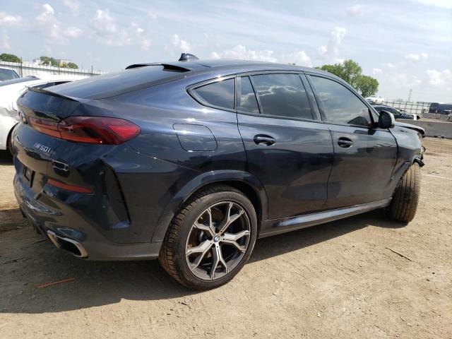 5UXCY8C05N9K61674 - 2022 BMW X6 M50I BLACK photo 3