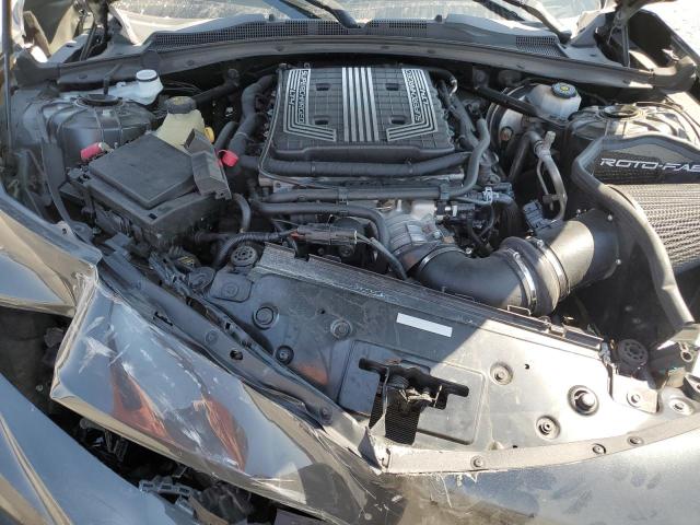 1G1FK1R66H0212200 - 2017 CHEVROLET CAMARO ZL1 GRAY photo 11