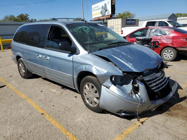 2C8GP64L95R480195 - 2005 CHRYSLER TOWN AND C LIMITED BLUE photo 4