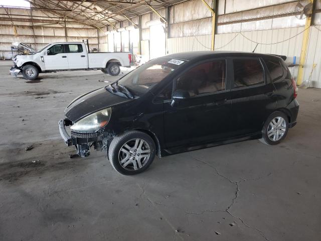 JHMGD38607S028312 - 2007 HONDA FIT S BLACK photo 1