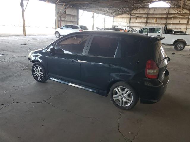 JHMGD38607S028312 - 2007 HONDA FIT S BLACK photo 2