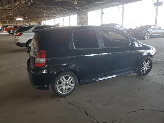 JHMGD38607S028312 - 2007 HONDA FIT S BLACK photo 3