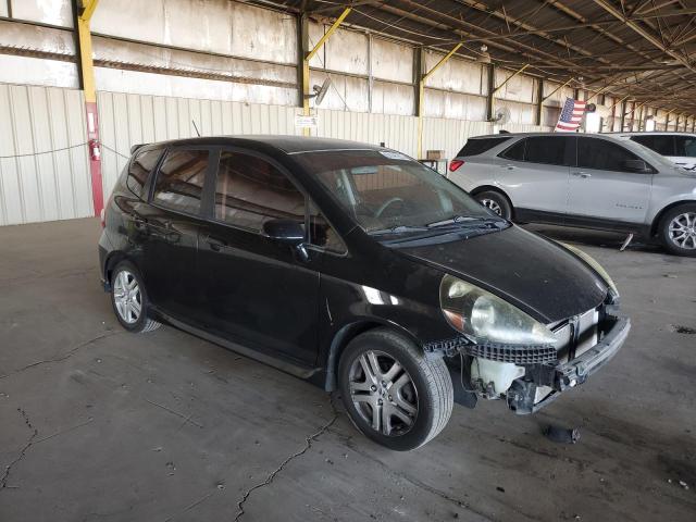 JHMGD38607S028312 - 2007 HONDA FIT S BLACK photo 4