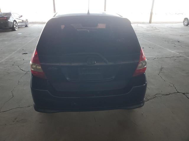 JHMGD38607S028312 - 2007 HONDA FIT S BLACK photo 6