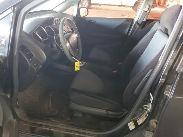 JHMGD38607S028312 - 2007 HONDA FIT S BLACK photo 7