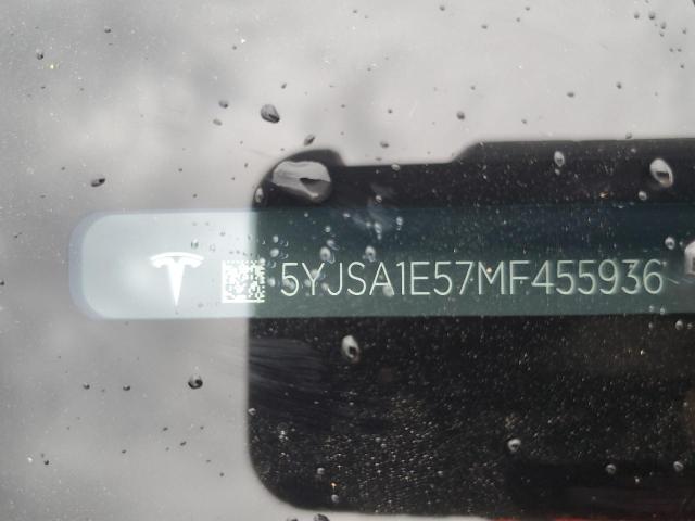 5YJSA1E57MF455936 - 2021 TESLA MODEL S GRAY photo 13