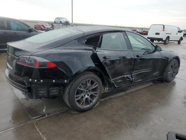5YJSA1E57MF455936 - 2021 TESLA MODEL S GRAY photo 3
