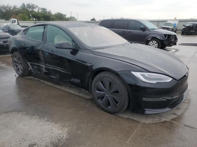 5YJSA1E57MF455936 - 2021 TESLA MODEL S GRAY photo 4