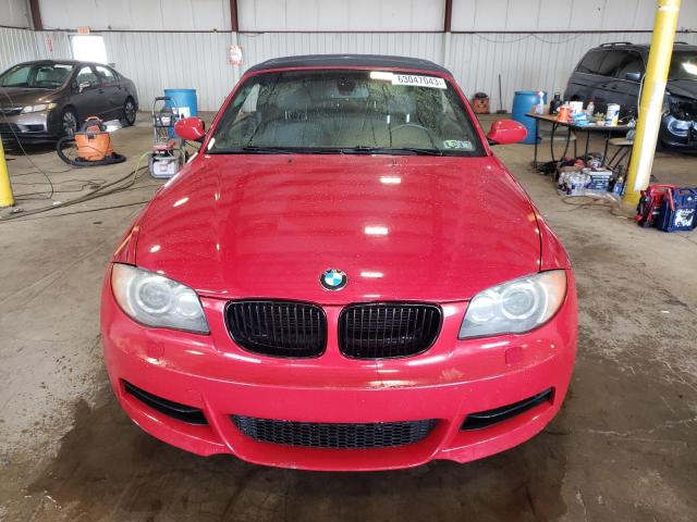 WBAUN93578VE94029 - 2008 BMW 135 I RED photo 5