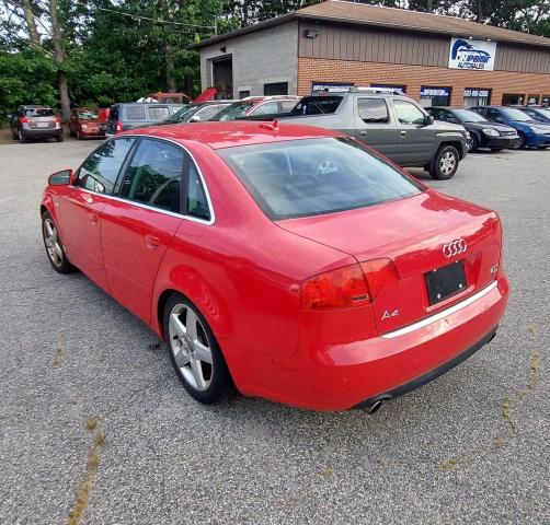 WAUDF68E85A520383 - 2005 AUDI A4 2.0T QUATTRO RED photo 3