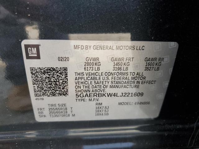 5GAERBKW4LJ221609 - 2020 BUICK ENCLAVE ESSENCE 灰色 照片 13