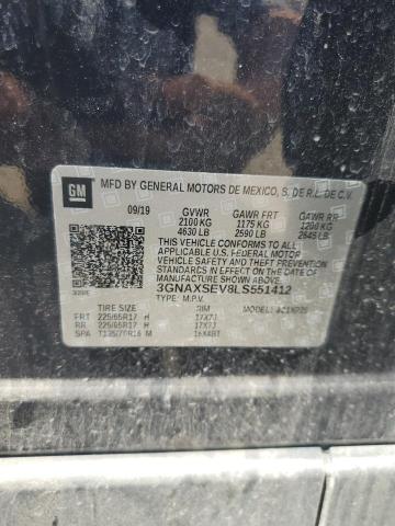 3GNAXSEV8LS551412 - 2020 CHEVROLET EQUINOX LS Կապույտ լուսանկար 13