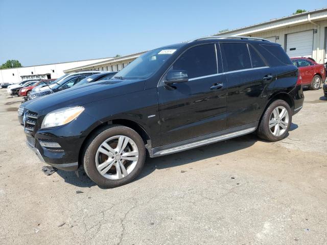 4JGDA5HB5CA056365 - 2012 MERCEDES-BENZ ML 350 4MATIC BLACK photo 1