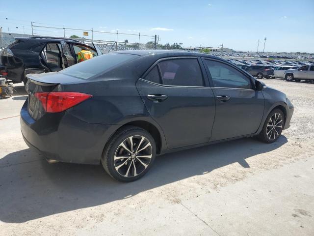 2T1BURHE8HC751012 - 2017 TOYOTA COROLLA L BLACK photo 3