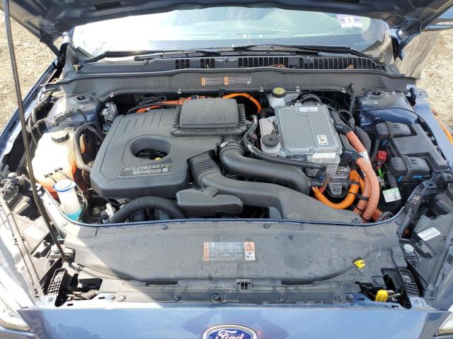 3FA6P0SU0KR156800 - 2019 FORD FUSION TITANIUM BLUE photo 11