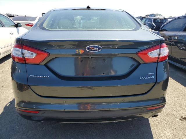 3FA6P0LU7GR125596 - 2016 FORD FUSION SE HYBRID CHARCOAL photo 6