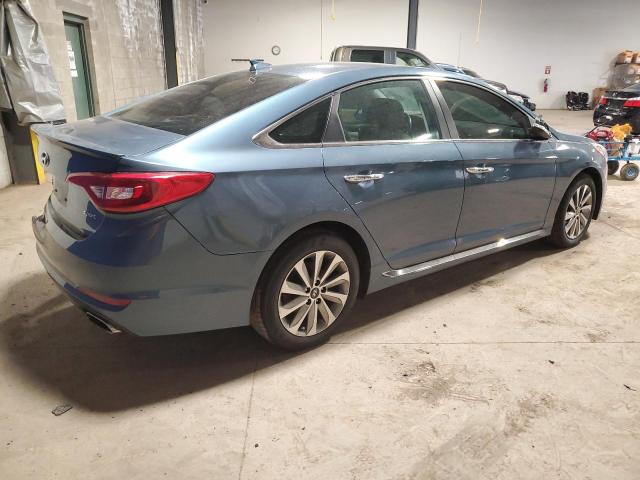 5NPE34AF0GH431717 - 2016 HYUNDAI SONATA SPORT BLUE photo 3