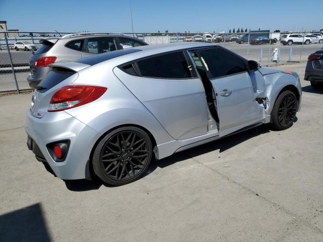 KMHTC6AE5DU174562 - 2013 HYUNDAI VELOSTER TURBO SILVER photo 3