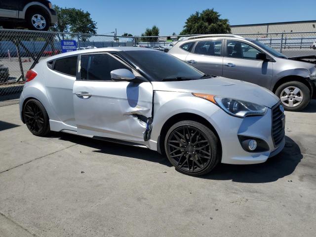 KMHTC6AE5DU174562 - 2013 HYUNDAI VELOSTER TURBO SILVER photo 4