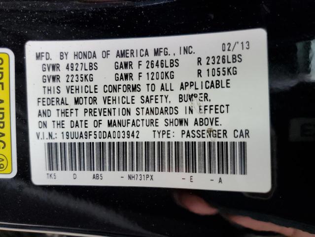 19UUA9F50DA003942 - 2013 ACURA TL TECH BLACK photo 13