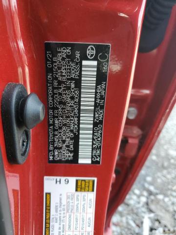JTDKAMFU4M3140581 - 2021 TOYOTA PRIUS SPECIAL EDITION RED photo 12