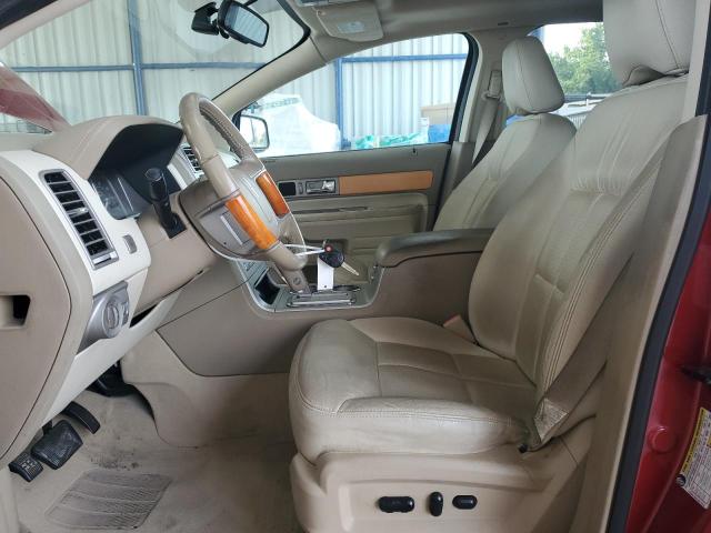 2LMDU88C27BJ36786 - 2007 LINCOLN MKX RED photo 7
